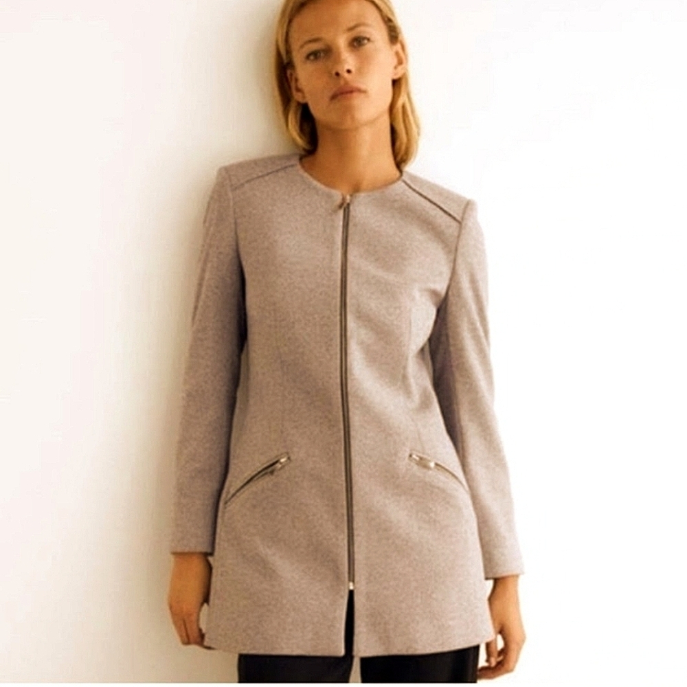 ZARA Made in Spain Longline Jacket